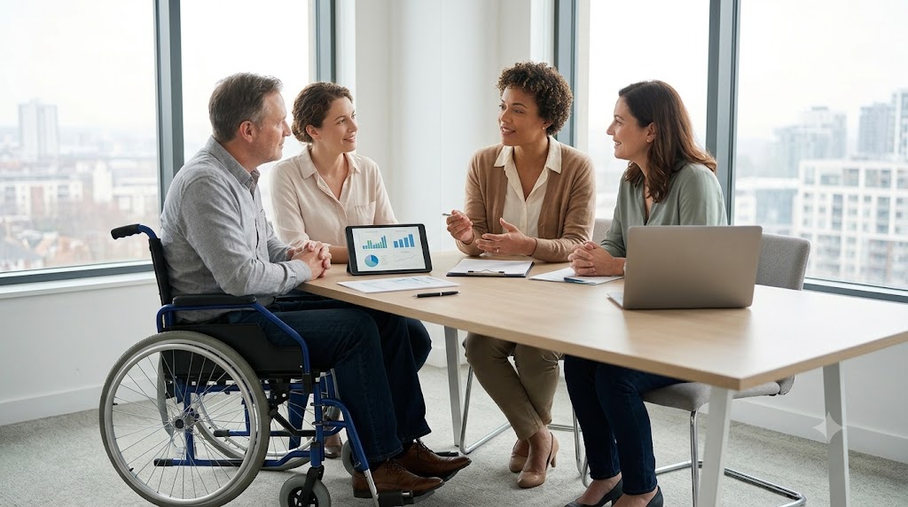Équipe de PME accompagnée par Orialis en mutuelle collective prévoyance et protection sociale des salariés